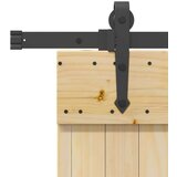 vidaXL Drsna vrata s kompletom vodil 100x210 cm trdna borovina | Shoptok.si