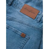 Ombre Men's denim shorts with rolled up leg - blue | shoptok.hr