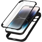 AVIZAR Ovitek iPhone 14 Pro Max, zadnji del iz pleksiglasa z crno obrobo, (20616305) | Shoptok.si