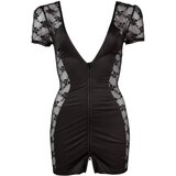 Cottelli Masnis, čipkasta kombinirana obleka (črna) - M | Shoptok.si