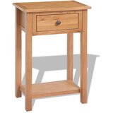 vidaXL Konzolni stol od masivne hrastovine 50 x 32 x 75 cm | shoptok.hr