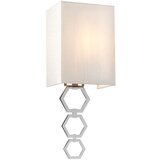 Elstead Lighting Elstead Stenska svetilka Ria z 1 majhno lučko, polirani krom, senčnik iz umetne svile v slonokoščeni barvi, (22099240) | Shoptok.si