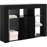  Kotni LED TV ormar 100x40x68cm Crna Konstruirano drvo | shoptok.hr