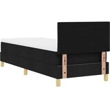  LED Box Spring Krevet s jastukom Crna 80 x 200 cm tkanina | shoptok.hr