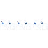  LED irvasi 6 pcs Bijelo 45 x 19 x 65 cm tkanina | shoptok.hr