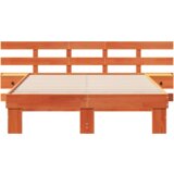  Konstrukcija postelje Rjava 140 x 190 cm Masivno borovo les, (5000126815) | Shoptok.si