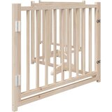 vidaXL Vrata za pse s vratima sklopiva 4 panela 320cm masivna jelovina | shoptok.hr