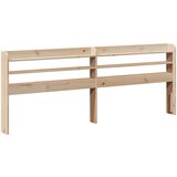  Posteljni okvir z vzglavjem 200x200 cm trdna borovina, (21311212) | Shoptok.si
