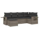  6-dijelni set vrtnih sofa od poliratana s jastucima svjetlosivi | shoptok.hr