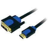 Logilink DVI / HDMI adapterski kabel DVI-D 18+1-polni vtič\, HDMI-A vtič 10.00 m črna CHB3110 pozlačeni konektorji\, lahko se privije DVI kabel, (20410837) Cene