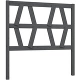 Maison Chic posteljno vzglavje - vzglavna omarica - nočna omarica sivo 106x4x100 cm trdna borovina, (21705300) Cene
