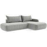 Makamii Svijetlo siva sklopiva kutna garnitura (s desnim kutom/s ležaljkom) Hale – | shoptok.hr