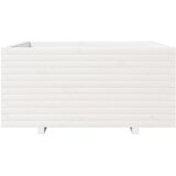  Vrtna sadilica bijela 100x100x49,5 cm od masivne borovine | shoptok.hr