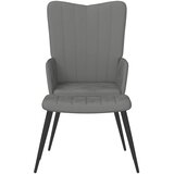  Stolica za opuštanje s osloncem za noge tamnosiva baršunasta | shoptok.hr