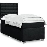 The Living Store Box spring postelja z vzmetnico črna 90x200 cm blago - Box Spring Postelja, (21514935) Cene
