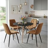  SPLIT stolica - baršunasto smeđe / crne noge x 3 | shoptok.hr