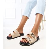 Gemre Beige platform flip-flops Blau | Shoptok.si