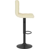 vidaXL Barski stolček krem blago, (20967964) | Shoptok.si