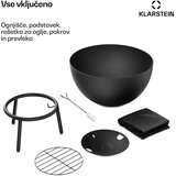 Blumfeldt Fireball nizka ognjiščna skleda | odporna proti koroziji | stabilna proti prevrnitvi | robustna | 66 cm | črna | Shoptok.si