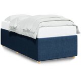 Furnova Posteljni okvir brez vzmetnice modra 90x190 cm tkanina, (21936532) | Shoptok.si