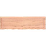  Zidna polica svjetlosmeđa 140x40x(2-4) cm obrađena hrastovina | shoptok.hr
