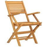  Sklopive vrtne stolice 8 kom 55x62x90 cm od masivne tikovine | shoptok.hr