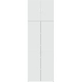  Visoka komoda bijela 80 x 42,5 x 249 cm od konstruiranog drva | shoptok.hr