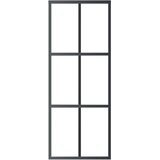  Klizna vrata od stakla ESG i aluminija 76 x 205 cm crna | shoptok.hr