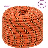  Višenamjensko pomoćno uže 14 mm 50 m Narančasta PP | shoptok.hr