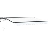  Ručni okvir tende s LED-ima Bijela i antracit 3,5 x 2,5 m | shoptok.hr