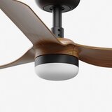 Faro 33823WT-1TW-LED prigušiva ventilator MINI PUNT S 10W/230V braon/crna prečnik 90 cm WT + daljinski upravljač | Eponuda.com