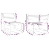  5-dijelni set vrtnih sofa od masivne borovine | shoptok.hr