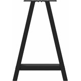  Noge za blagovaonski stol A-oblika 2 kom Crne 50 x (72-73) cm Čelik | shoptok.hr