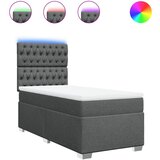  The Living Store Box spring postelja z vzmetnico temno siva 100x200 cm blago - Box Spring Postelja, (21520634) | Shoptok.si