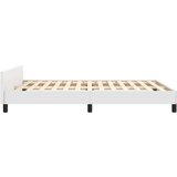  Posteljni okvir z vzglavjem bel 140x190 cm umetno usnje, (20906334) | Shoptok.si