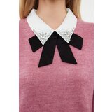 Trendyol Dusty Rose Soft Texture Garnished Ribbon/Bow Detailed Stone Knitted Sweater | ePonuda.com