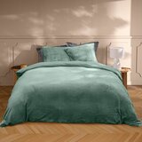 Douceur d intérieur Zelena 3-dijelna posteljina za bračni krevet/za produženi krevet od mikroflanela 240x220 cm Flanou – | shoptok.hr
