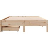vidaXL Okvir kreveta bez madraca 140 x 190 cm od masivne borovine | shoptok.hr