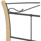  Za krevet crni metalni 120 x 200 cm | shoptok.hr
