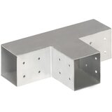  Spojnici za stupove u T-obliku 4 kom pocinčani metal 81 x 81 mm | shoptok.hr