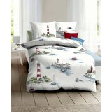 Kaeppel posteljnina Küstenlandschaft 140/200 cm saten večbarvno | Shoptok.si