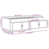  Konstrukcija kreveta za pohranu Stari drvo 80x200 cm | shoptok.hr