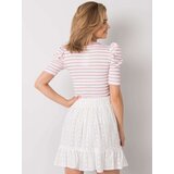 Factory Price Blouse-FN-BZ-4591.06P-white-pink | Shoptok.si