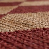 Flair Rugs Ručno rađena staza od mješavine jute boja terakote 80x230 cm Effie Diamond – | shoptok.hr