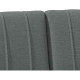  Tapecirani uzglavlje Tamno siva 140 cm Čvrsto borovo drvo | shoptok.hr