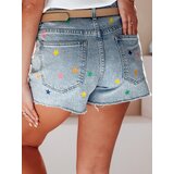 DStreet Spodenki damskie jeansowe STARSHINE niebieskie | Shoptok.si