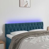  LED uzglavlje tamnoplavo 144x7x78/88 cm baršunasto | shoptok.hr
