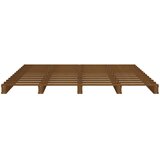 Krevet od paleta boja meda 120 x 200 cm od masivne borovine | Eponuda.com
