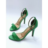 Square ženske sandale zelena Cene