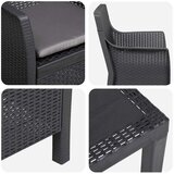 Sedežna garnitura z blazino 3 pcs Antracit PP, (5000262197) | Shoptok.si
